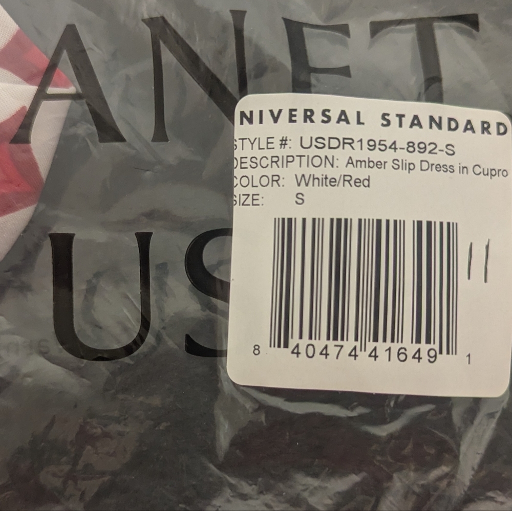 *NWT!* Universal Standard Cooling Cupro Slip Dress In Morningstar Red - Size S - Picture 9 of 9